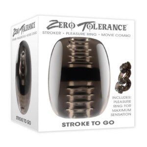 Zero Tolerance Stroke to Go Dual End Masturbator - Black