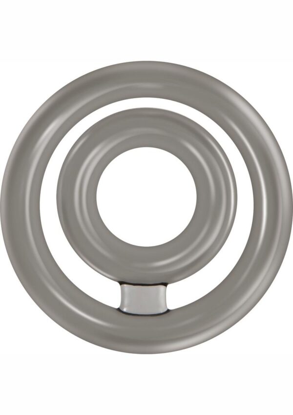 Zero Tolerance Bullseye Double Loop Cock Ring with Ball Strap - Smoke - Image 2