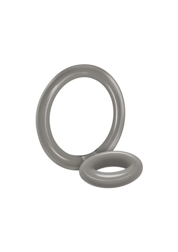 Zero Tolerance Bullseye Double Loop Cock Ring with Ball Strap - Smoke - Image 3
