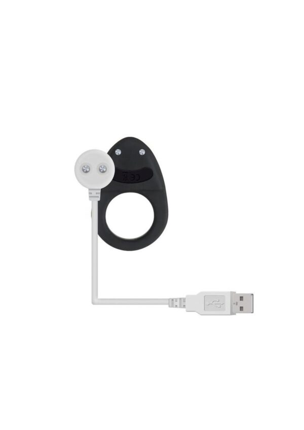 Zero Tolerance Night Rider Rechargeable Silicone Cock Ring - Black - Image 3