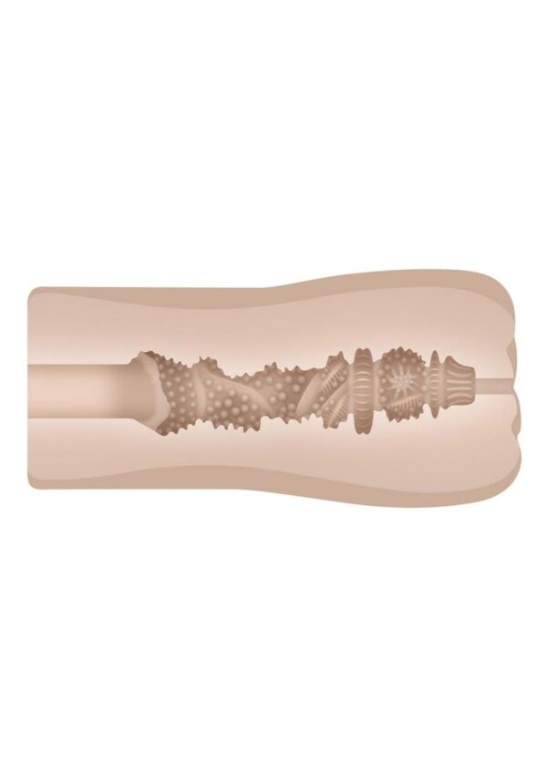 Zero Tolerance Tight Lipped Rechargeable Pussy Masturbator - Vanilla - Image 4