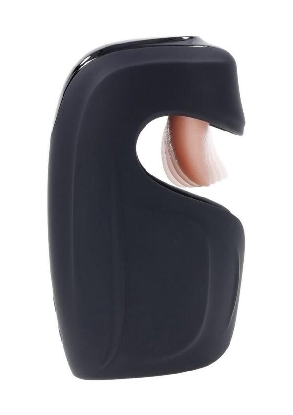 Zero Tolerance Lick the Tip Rechargeable Silicone Mouth Masturbator - Black - Image 2
