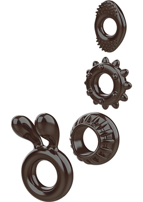 Zero Tolerance Ring My Bell Cock Ring Kit (4 piece kit) - Smoke - Image 2