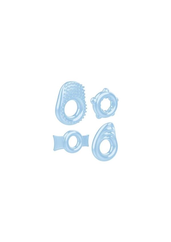 Zero Tolerance Ring A Ding Ding Cock Ring Kit (4 piece kit) - Blue - Image 3