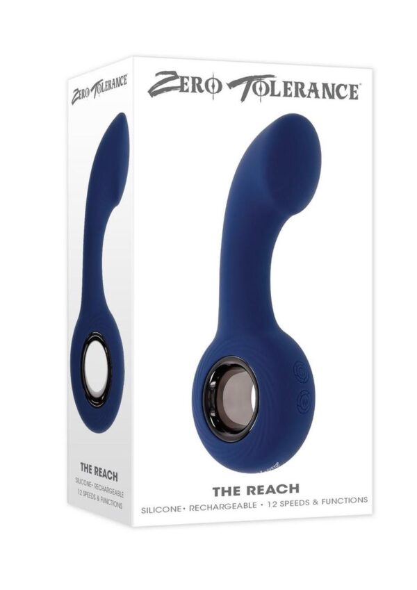 Zero Tolerance Reach Rechargeable Silicone Prostate Stimulator - Blue