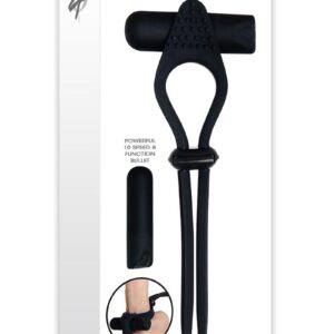 Zero Tolerance Black Tie Affair Vibrating Cock Tie - Black