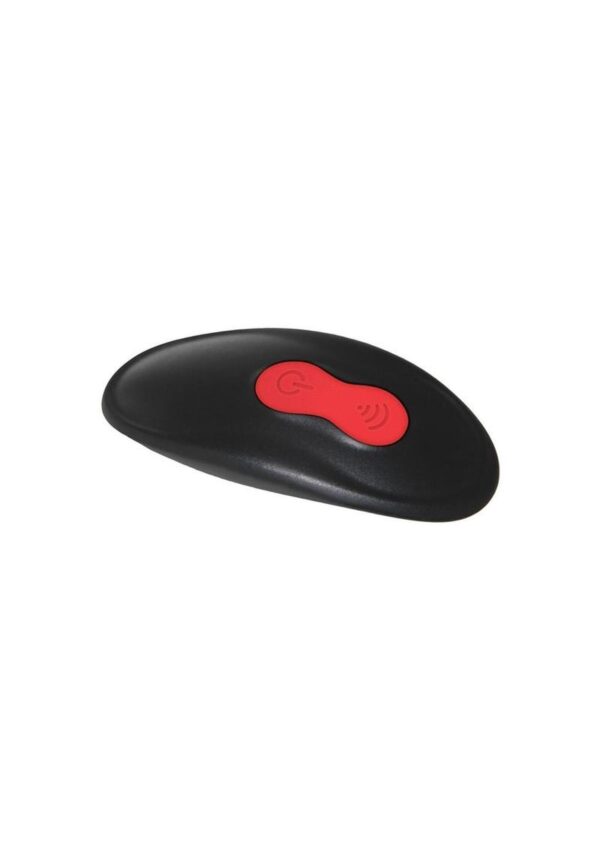 Zero Tolerance Vibrating Girth Enhancer Silicone Rechargeable Sleeve with Remote Control - Black/Red - Image 4